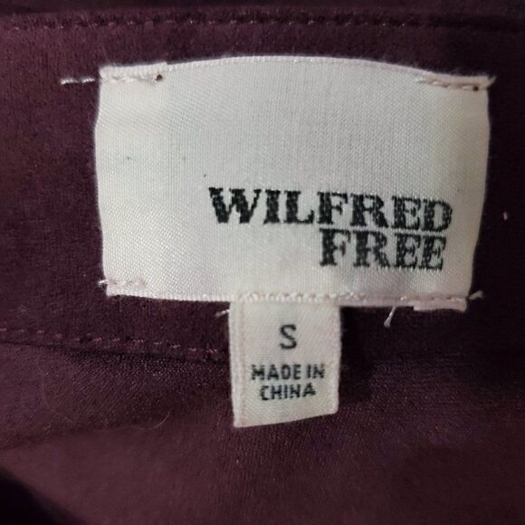 𝅺artitzia Wilfred Free Nescher Wrap Skirt Wine S - Picture 5 of 6